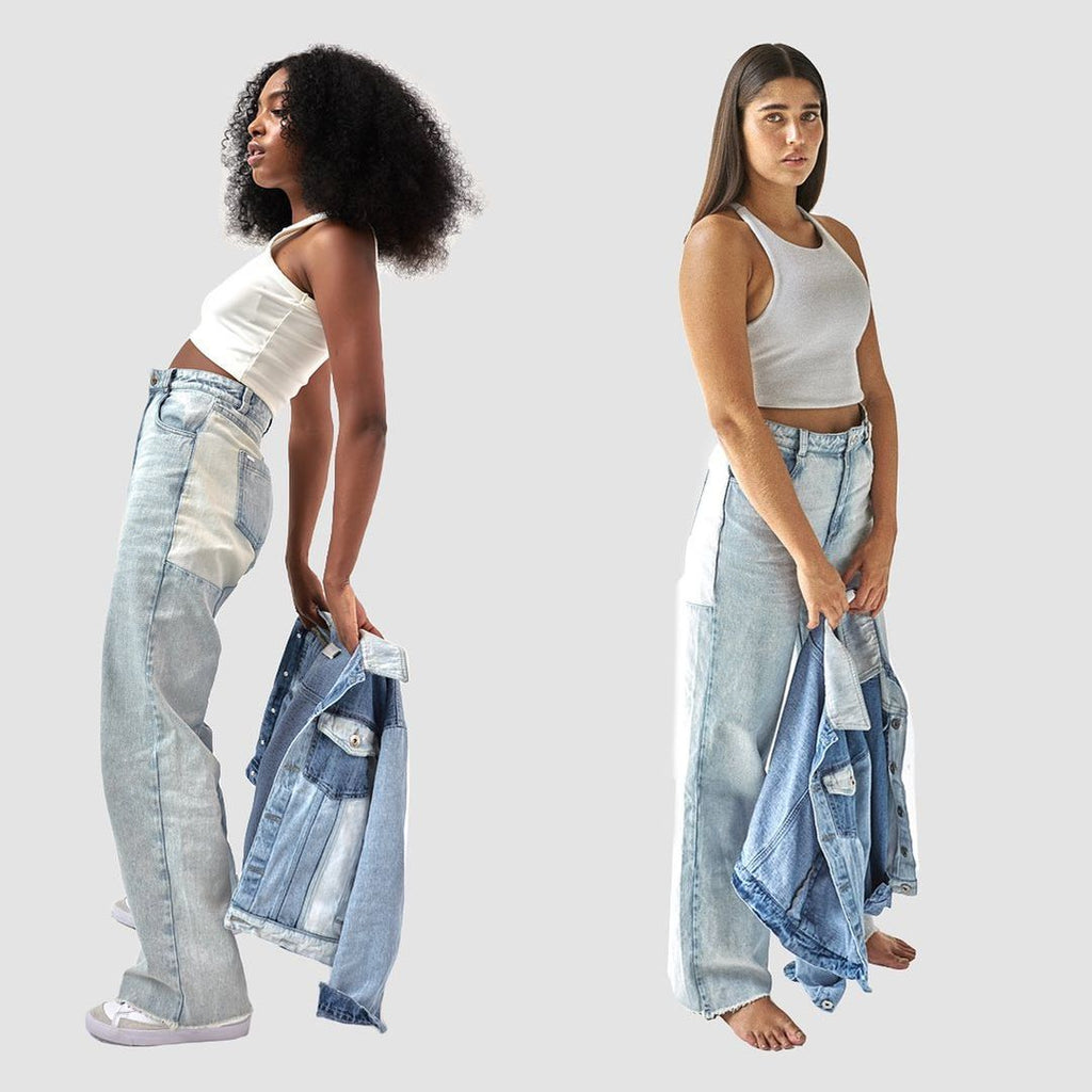 Block Denim Jeans