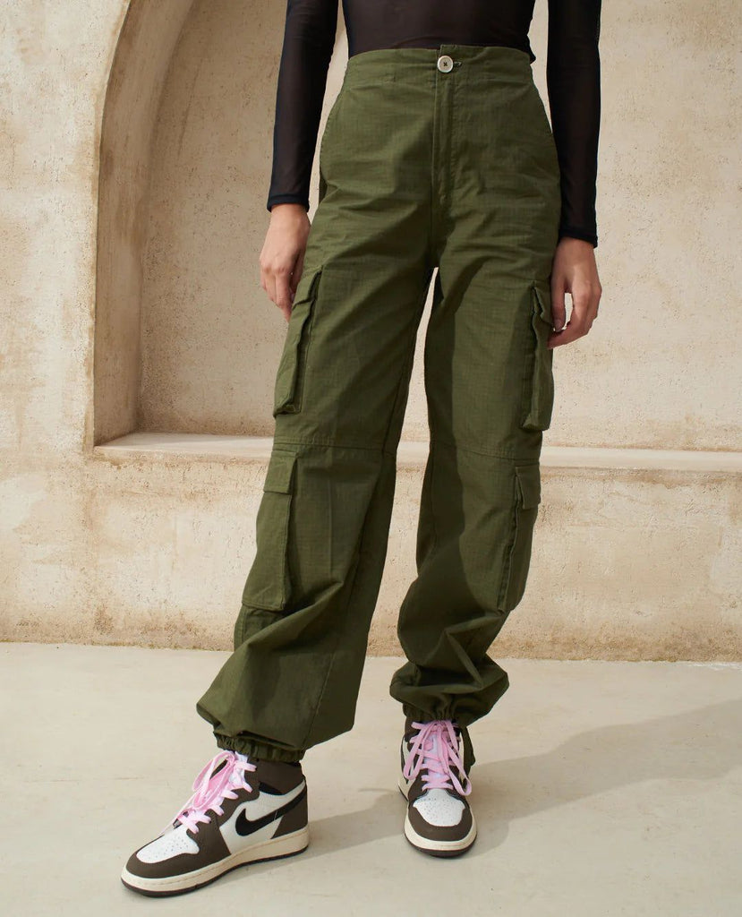 Green Parachute Pants