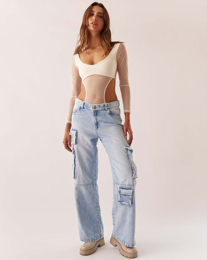 Low Rise Utility Jeans