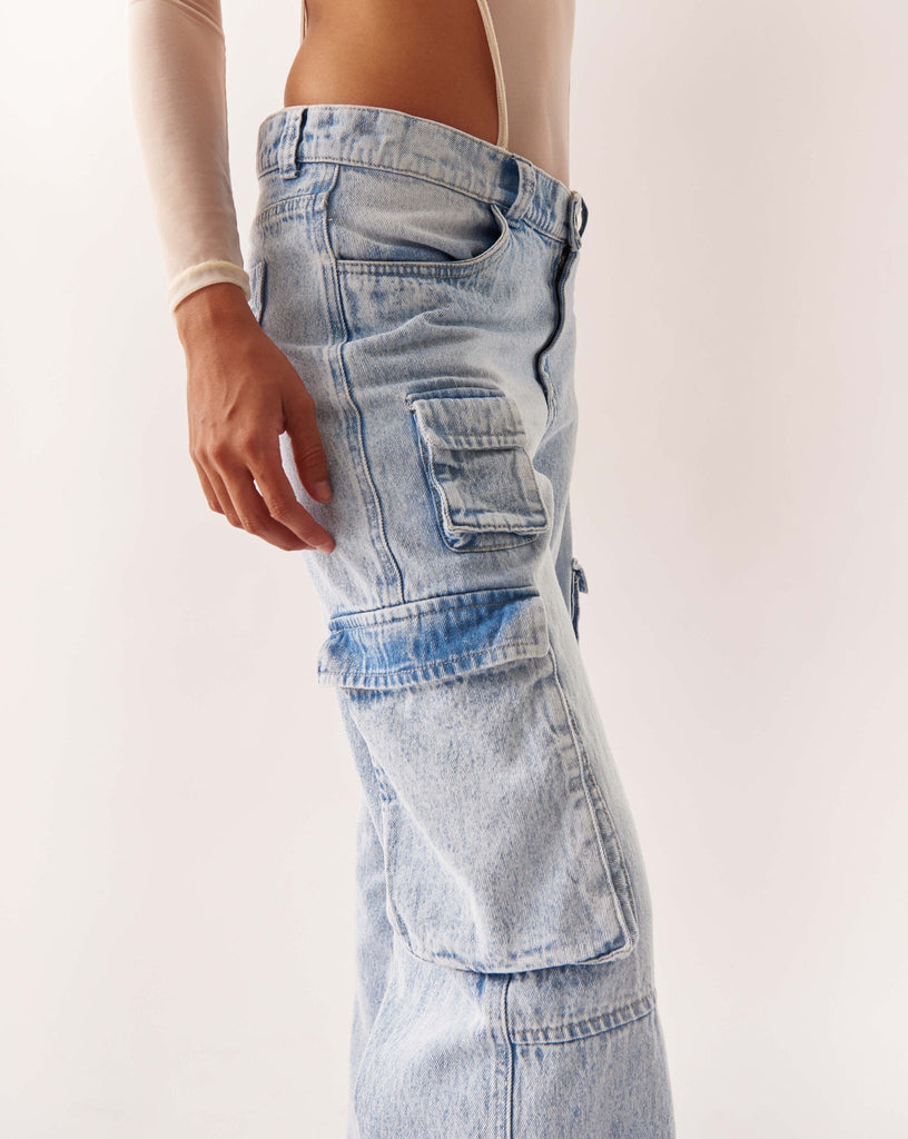 Low Rise Utility Jeans