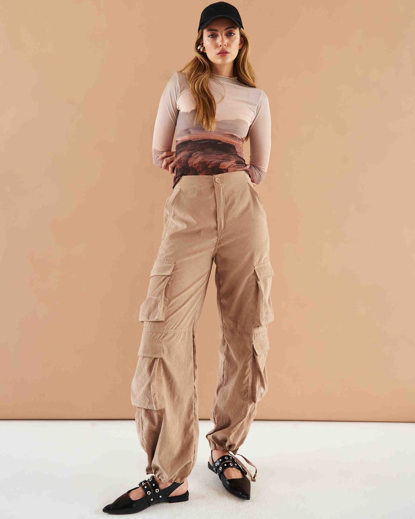 Parachute Pants Brown