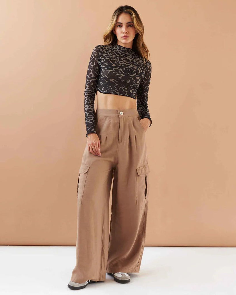 Wide Leg Pant Brown